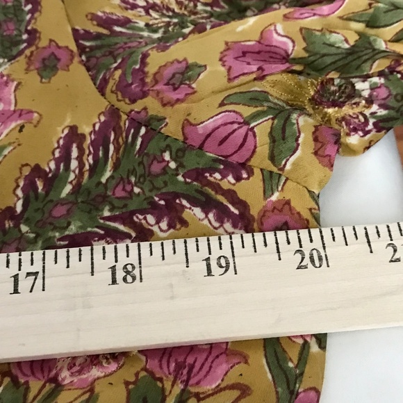 CLARA THE LABEL Marina Midi Maxi Dress Floral Golden Blossom Women’s Size Large - Picture 11 of 16